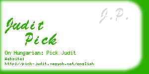 judit pick business card